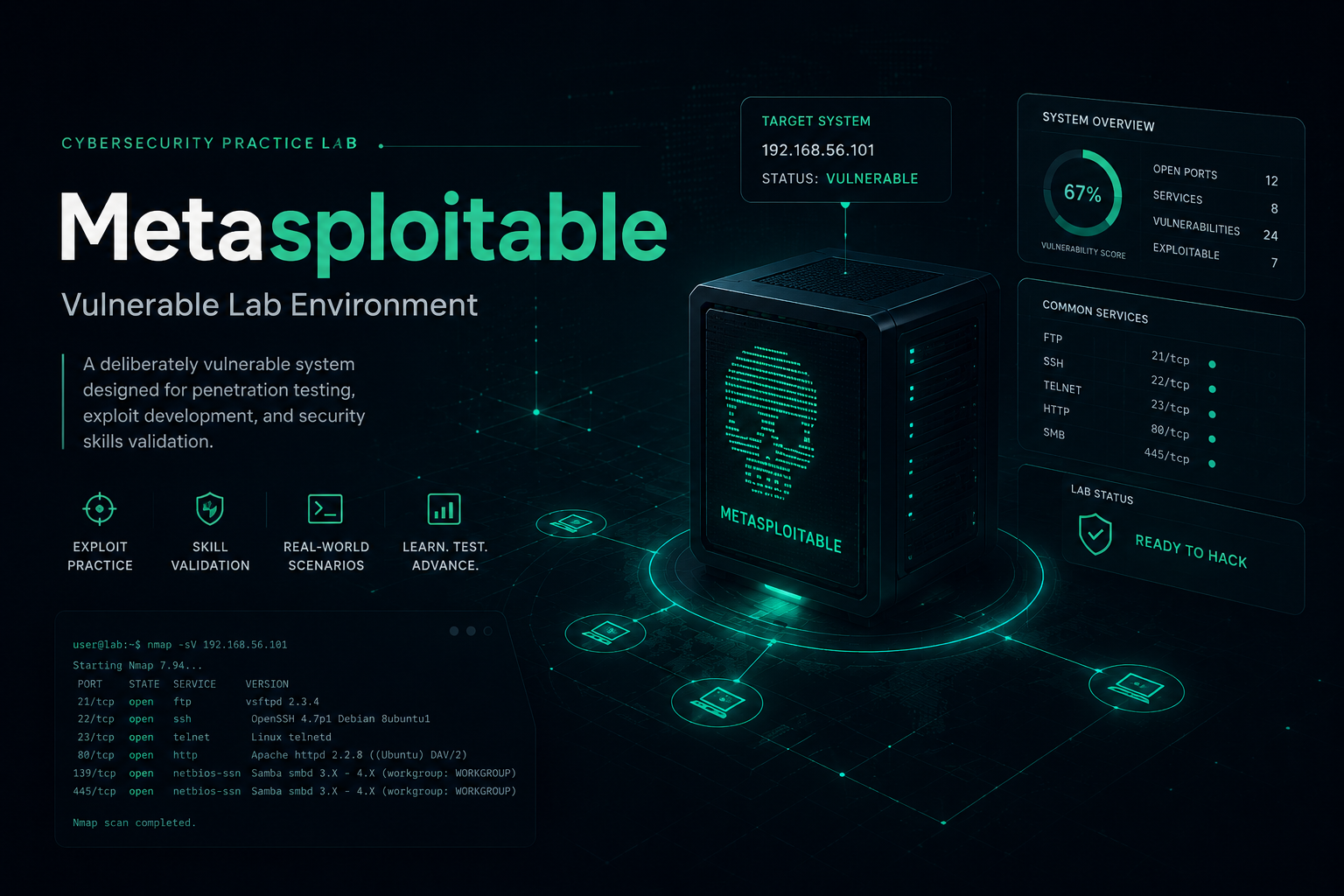 Metasploitable 1 lab cover
